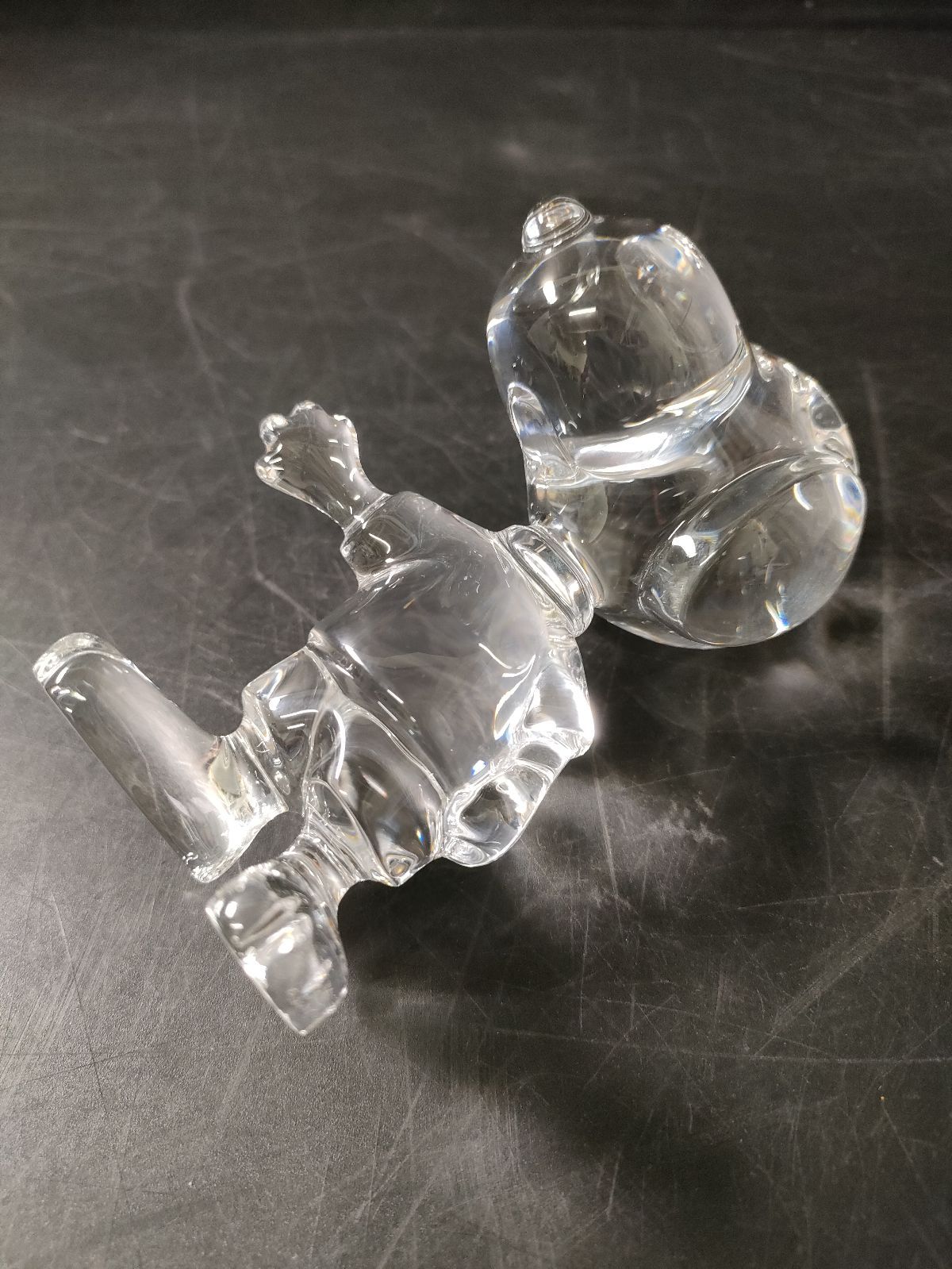 美品 Baccarat バカラ ウッドストック 置物 フィギュリン スヌーピー F11-06/バカラ/Baccarat/SNOOPYフギュリン/スヌーピーガラス置物/骨董