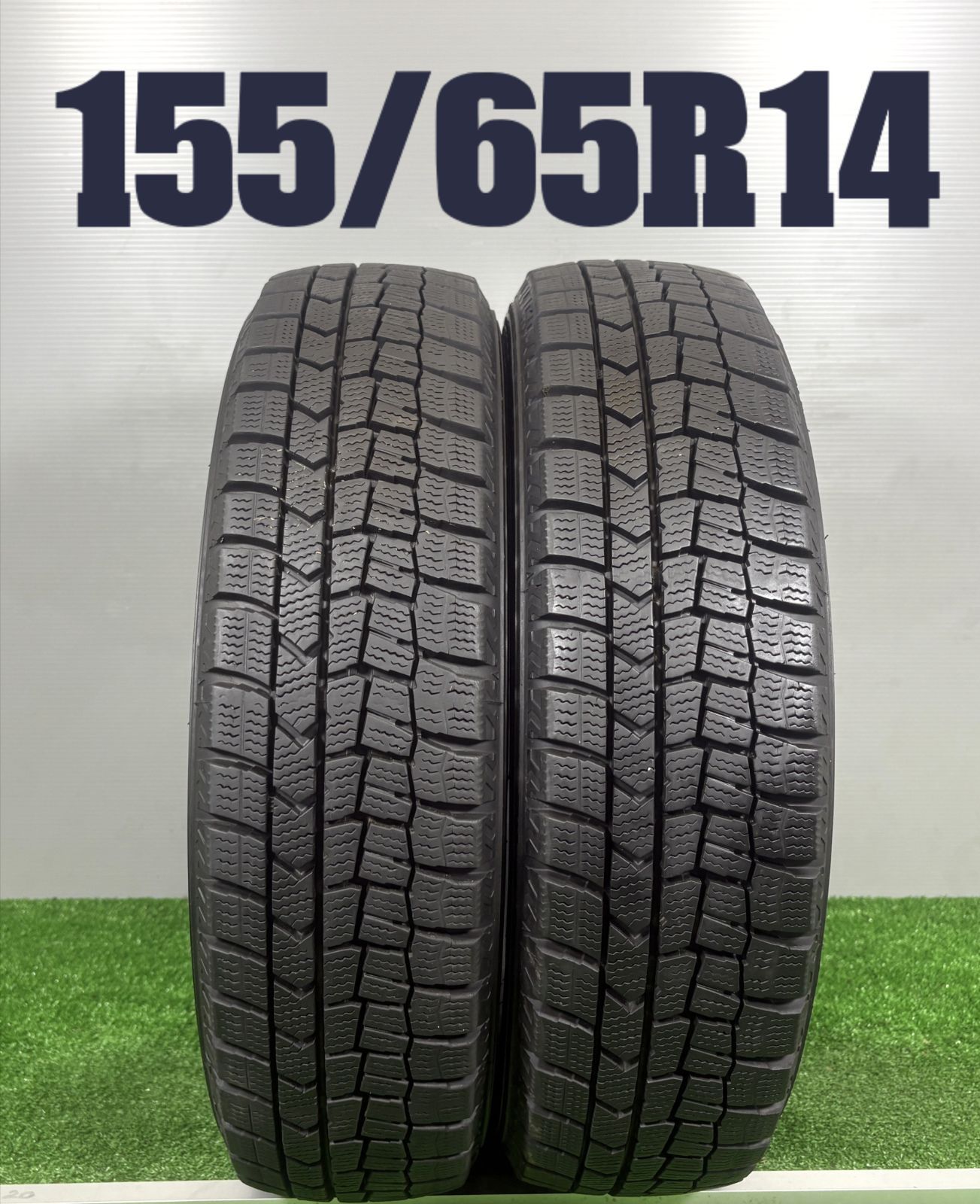 送料無料☆155/65R14 ダンロップ WM02 2020年製 2本 冬 タイヤ