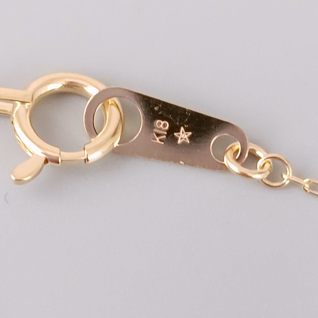 18金 K18 男女兼用 田中貴金属 艶消しブレス 1.28g 18㎝ Z249 - メルカリ