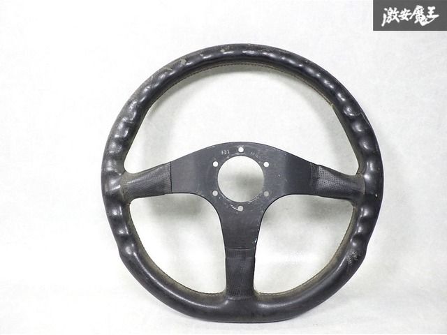 正規品！即発送】MOMO モモ ステアリング ハンドル 革 レザー 外径:約 