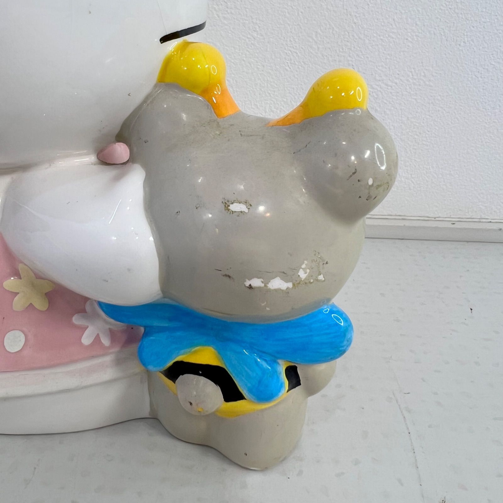 希少】キティちゃん Hello kitty 陶器 大きい 貯金箱 ハローキティ