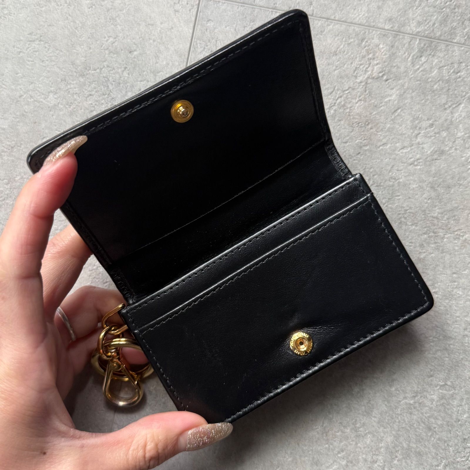 美品 MIU MIU ミュウミュウ マテラッセ キルティング レザー カード