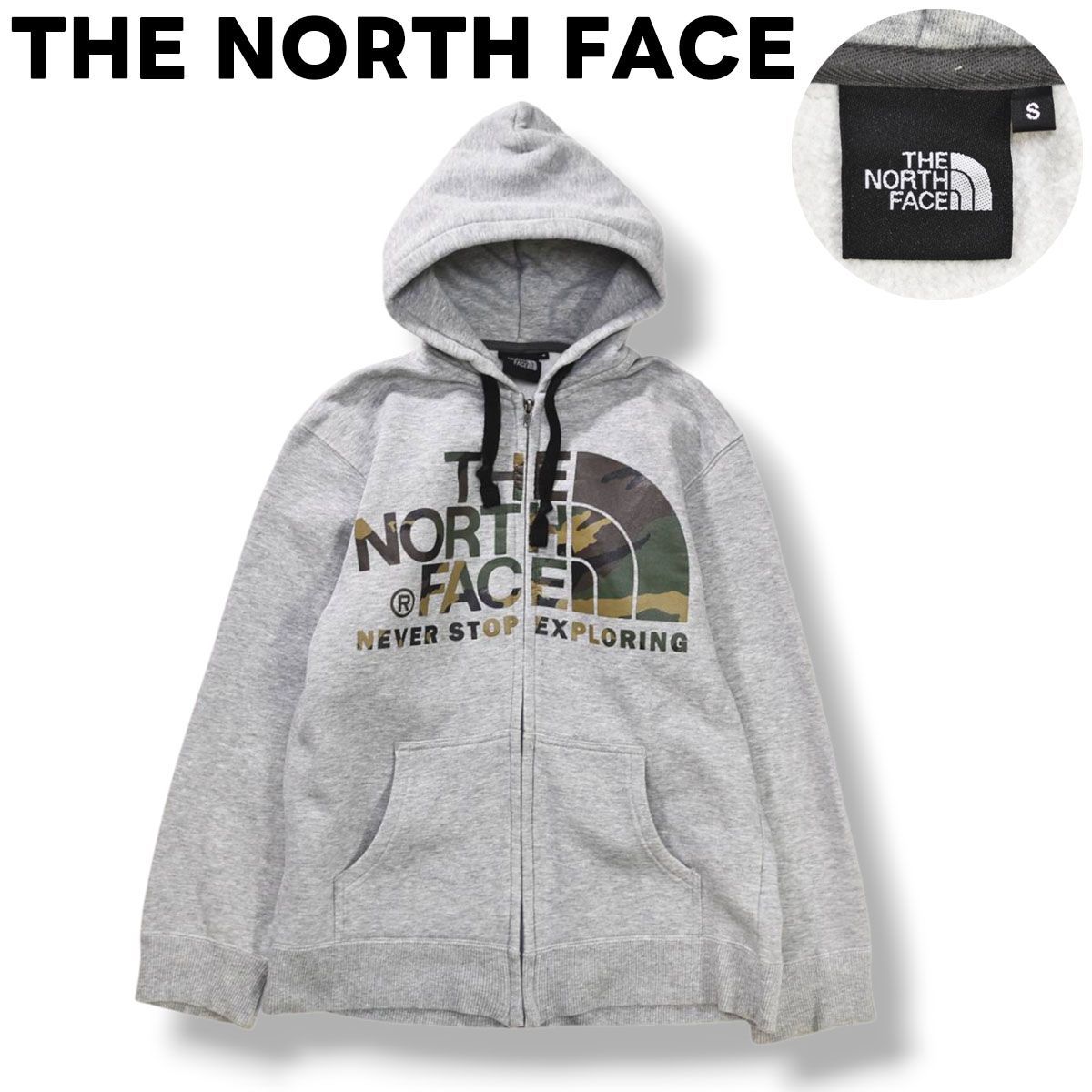 ゴールドウィン製】 ノースフェイス THE NORTH FACE カモフラ ロゴ 