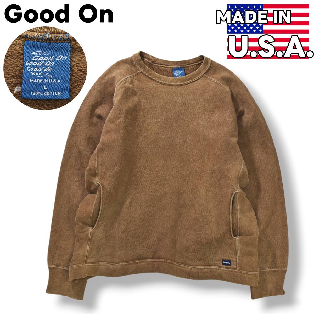 上質】 USA製 グッドオン Good On ヘビーウェイト スウェット 