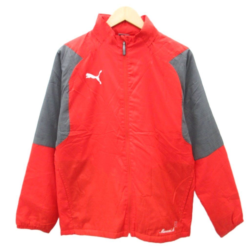 プーマ PUMA スポーツウエア 中綿ジャケット M 赤 レッド スタンド