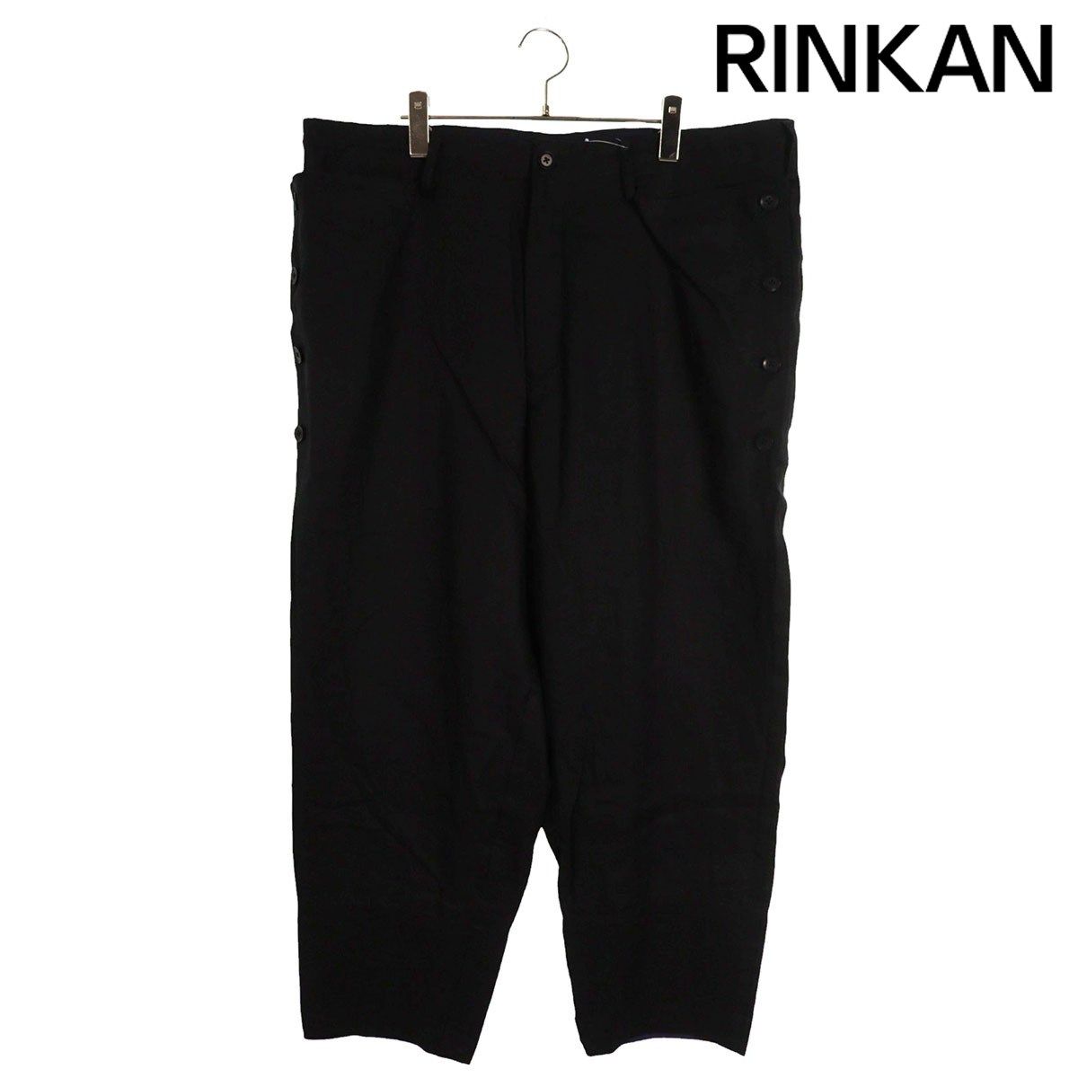 ヨウジヤマモトプールオム HZ-P48-318 リネンワイドスラックスロング