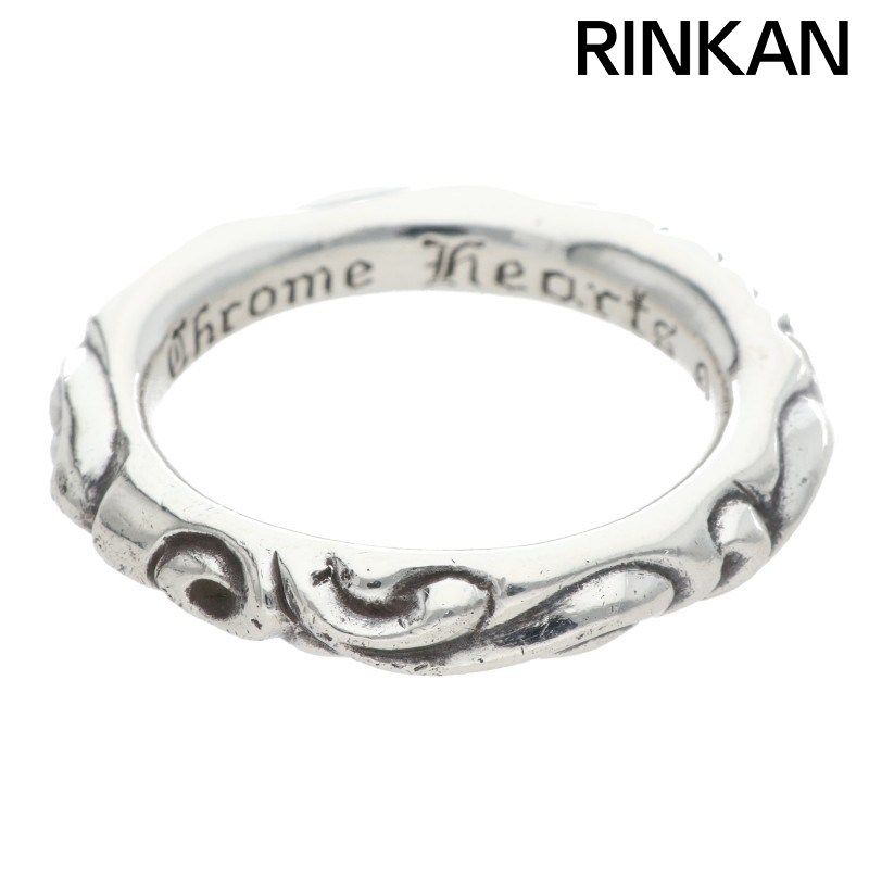 クロムハーツ SCRL BAND/スクロールバンド シルバーリング メンズ 21号