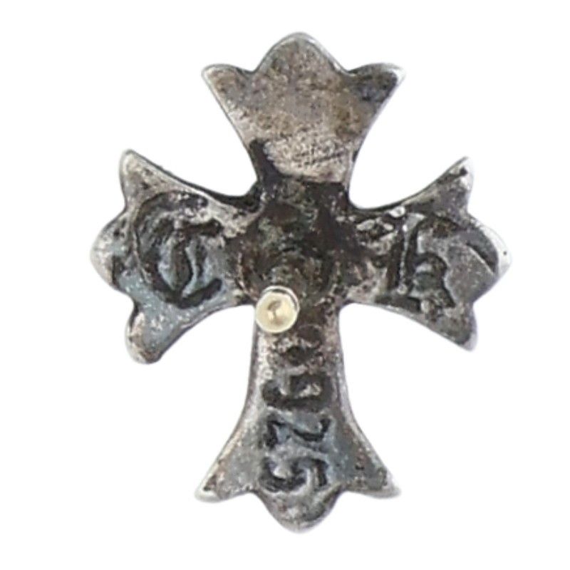 クロムハーツ No2 CH CRS/CHクロススタッド シルバーピアス メンズ