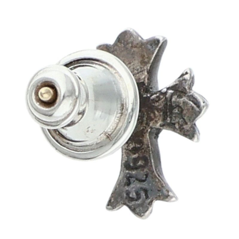 クロムハーツ No2 CH CRS/CHクロススタッド シルバーピアス メンズ