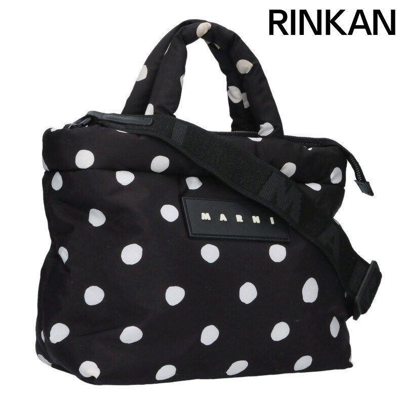 マルニ 2WAYロゴパフドットハンドバッグ レディース - メルカリ