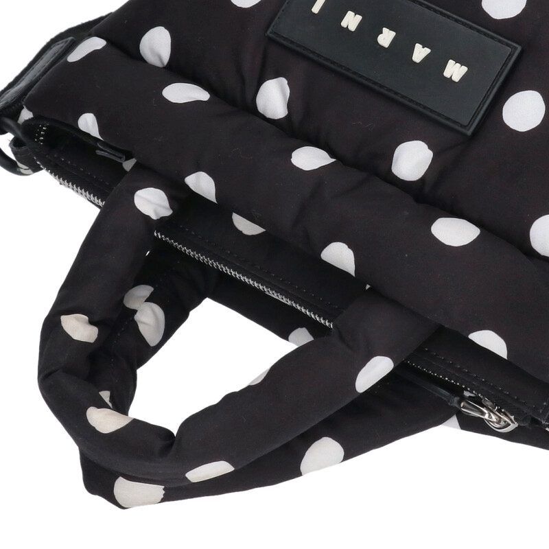 マルニ 2WAYロゴパフドットハンドバッグ レディース - メルカリ