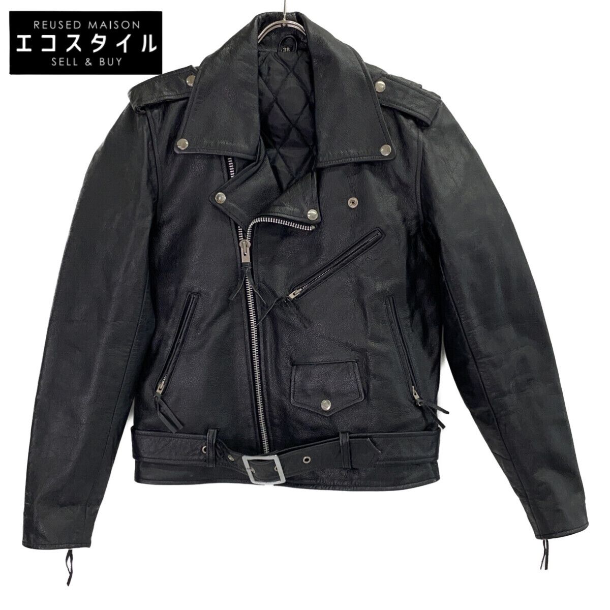 【美品】Freedom ダブルライダースジャケット Lサイズ 牛革　ブラック 楽天市場】フリーダムレザー レザージャケット カウレザー メンズ