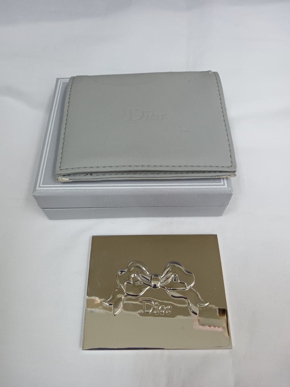 MAB021 箱付き 中古 Dior ミラー リボンマーク ディオール 鏡 - メルカリ
