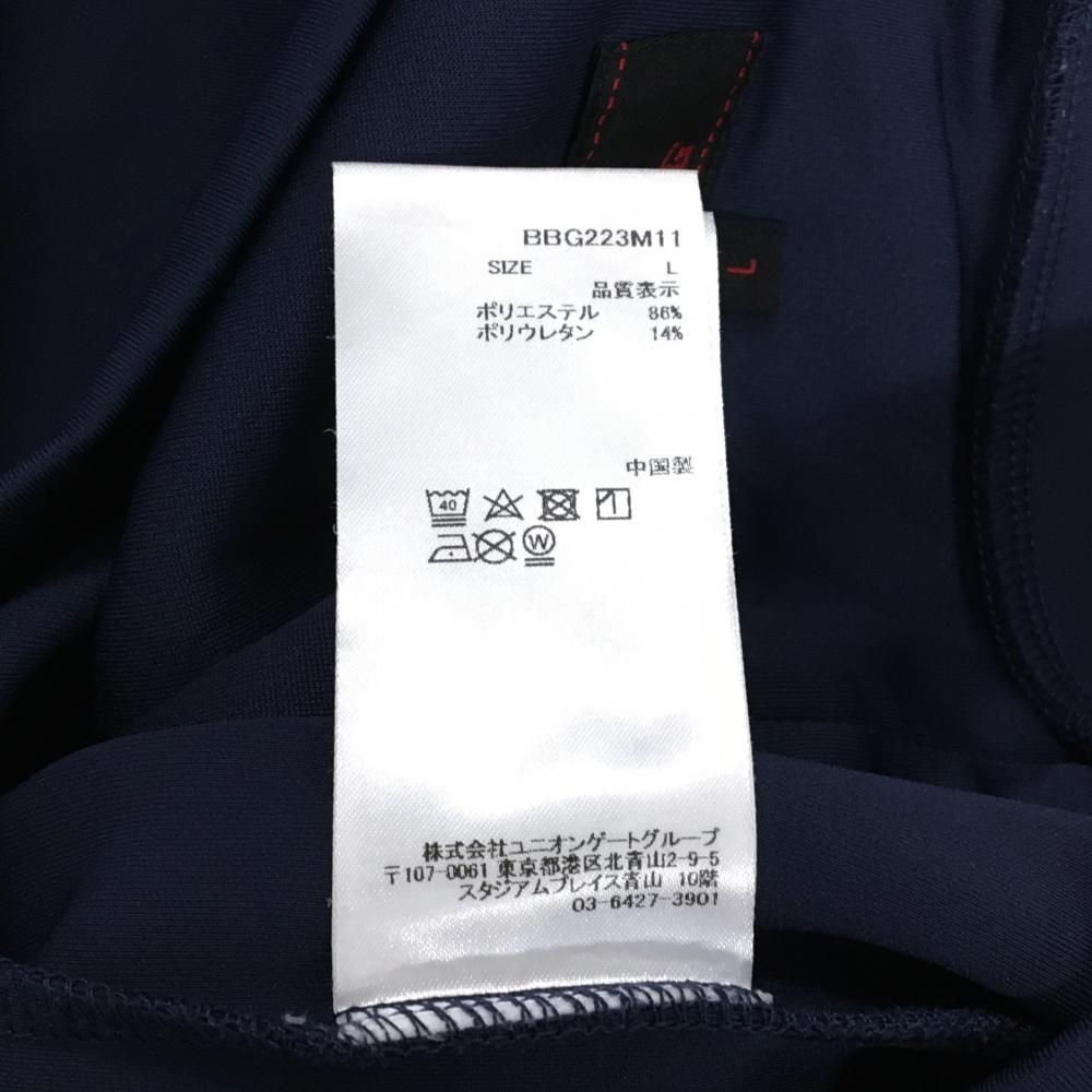 超美品】ブリーフィング ジップパーカー ネイビー 背面立体ロゴ メンズ