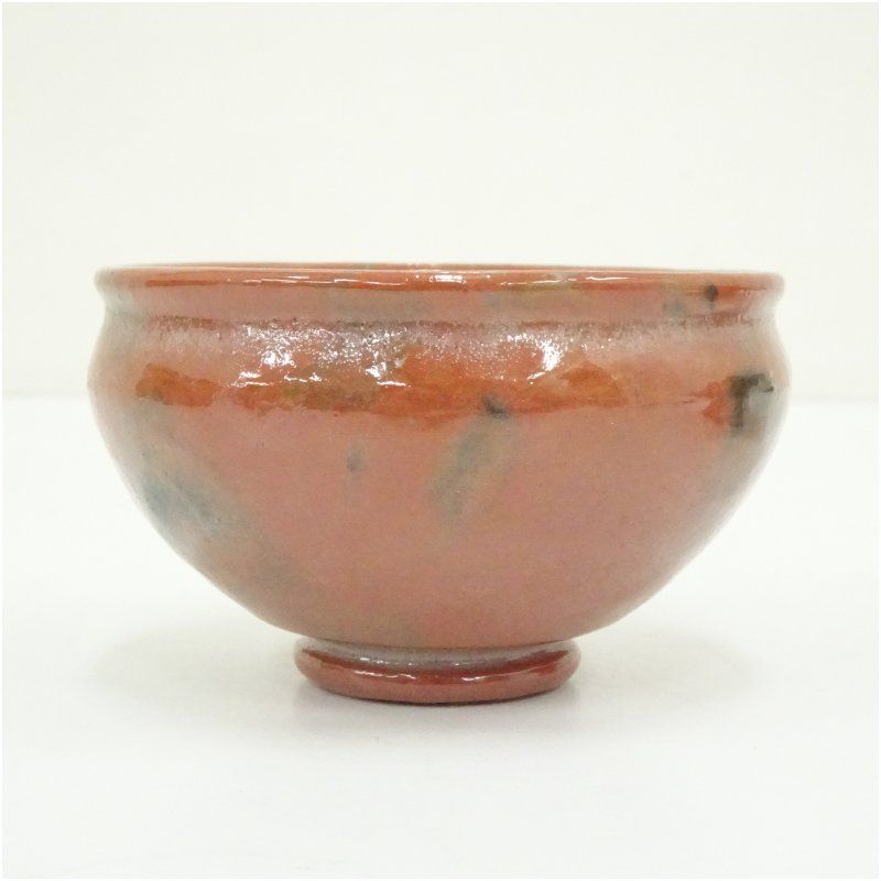 川崎和楽造 赤楽供茶茶碗一揃（共箱） 茶道 抹茶 おしゃれ 抹茶茶碗