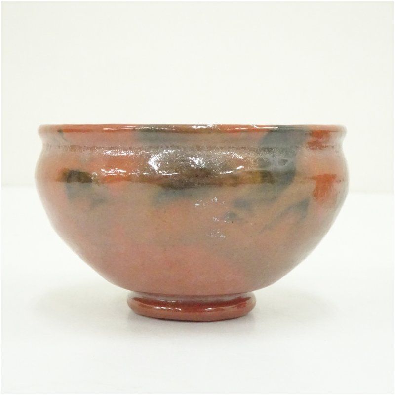 川崎和楽造 赤楽供茶茶碗一揃（共箱） 茶道 抹茶 おしゃれ 抹茶茶碗