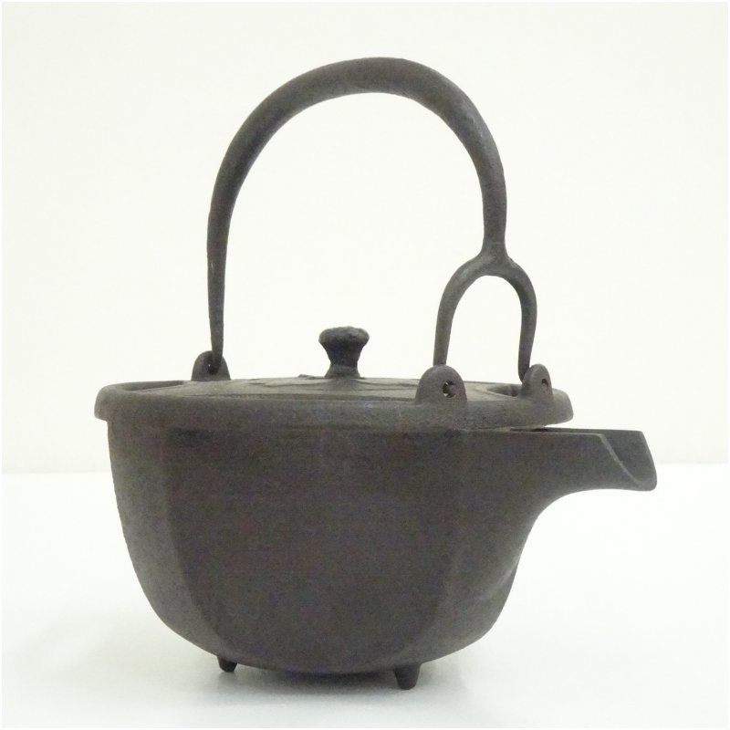 釜師 佐藤浄清造 七宝銚子（染付替蓋添）（共箱） ちょうし 酒器