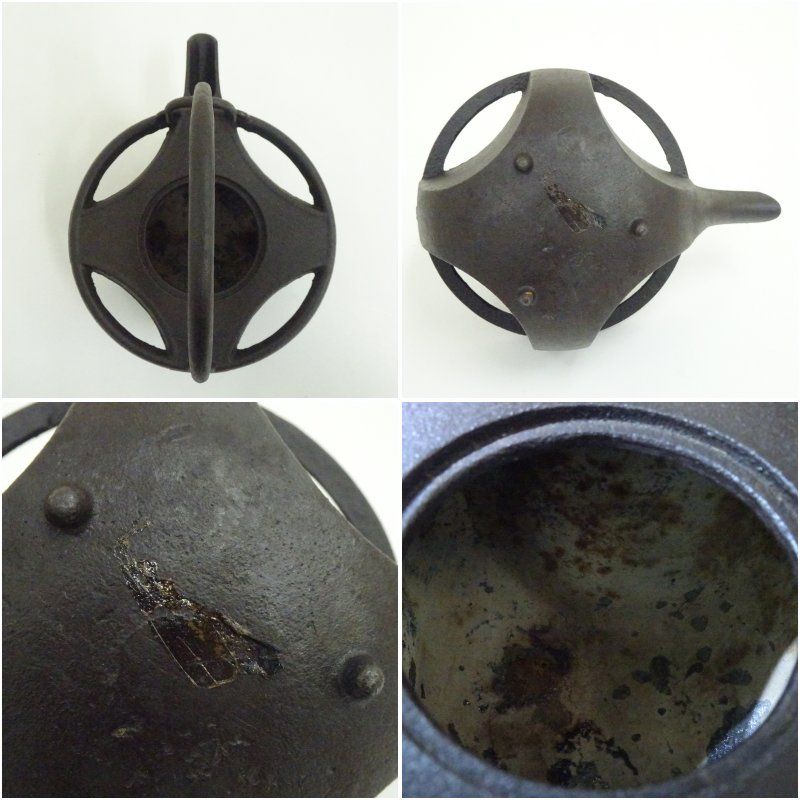 釜師 佐藤浄清造 七宝銚子（染付替蓋添）（共箱） ちょうし 酒器