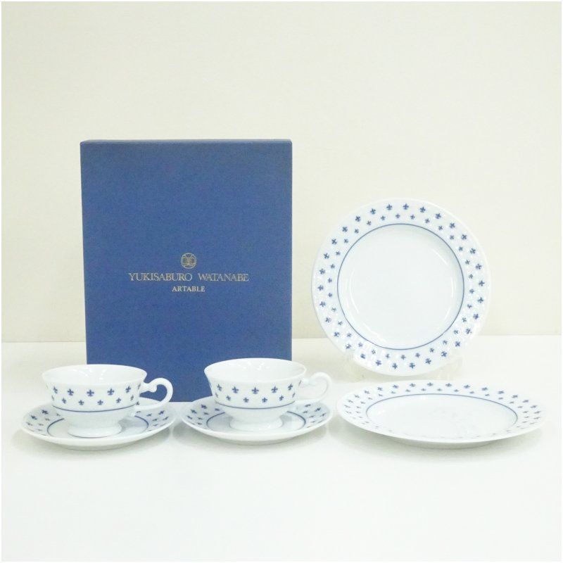 ナルミ・渡辺雪三郎コラボ カップ＆ソーサー プレートセット（紙箱