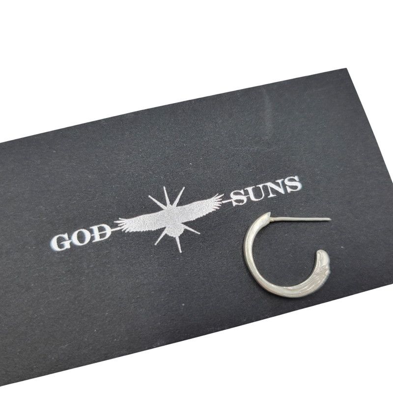 中古品】 GOD SUNS ゴッドサンズ EAGLE FACE EARRINGS S（雄鷲