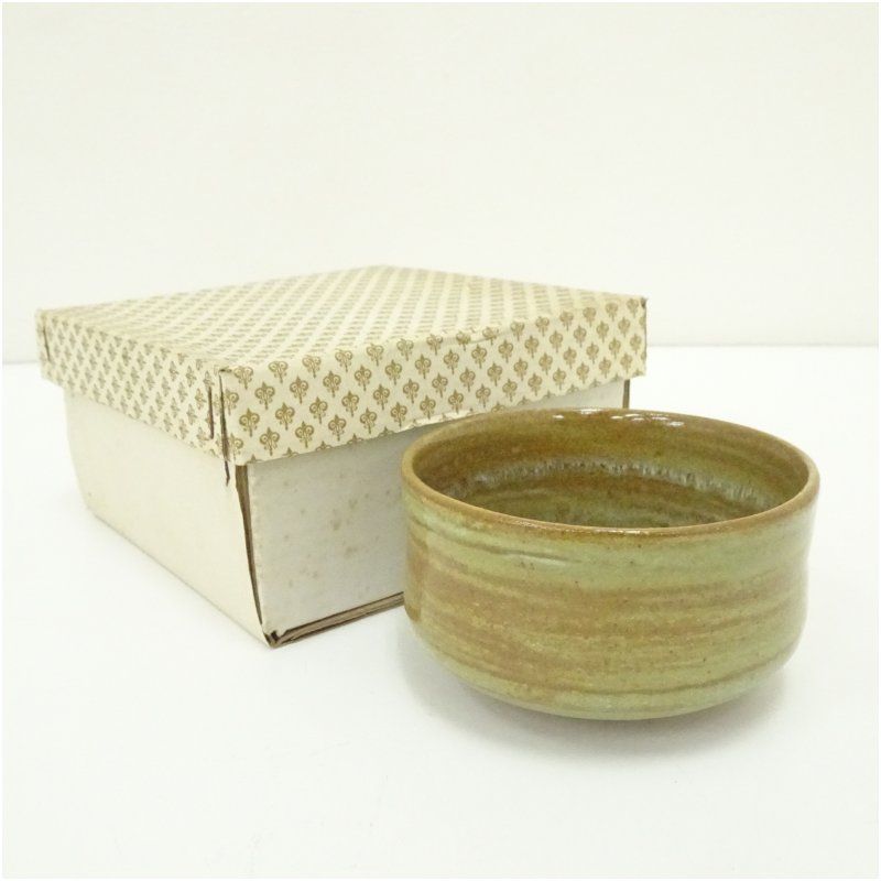 黄瀬戸釉茶碗 茶道 抹茶 おしゃれ 抹茶茶碗 抹茶碗 和食器 レトロ 茶器