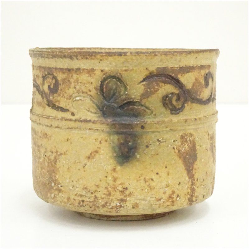 作家物 黄瀬戸火入 茶道 茶道具 おしゃれ 火入れ 煙草盆 莨盆 たばこ盆