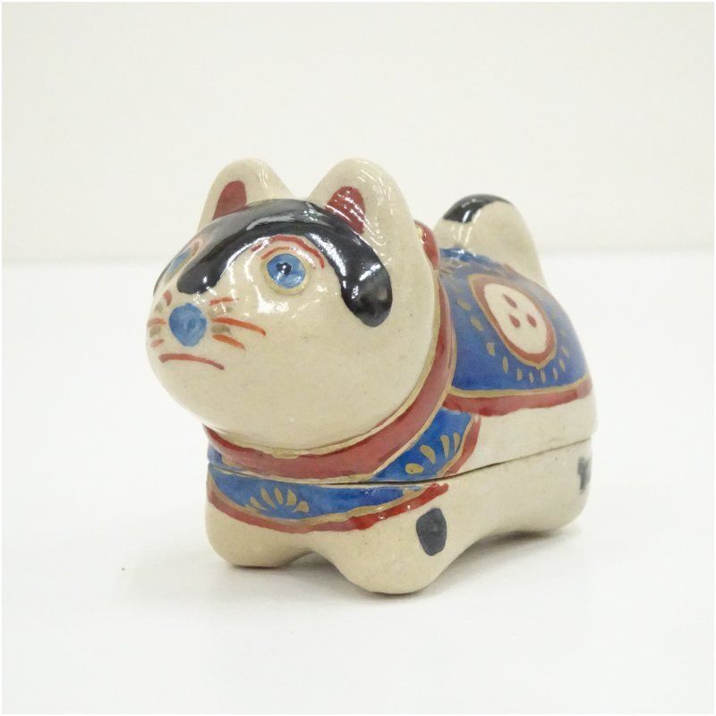 萬古焼 松古窯 佐久間芳丘造 干支戌香合（共箱） 茶道具 茶道 香道 香