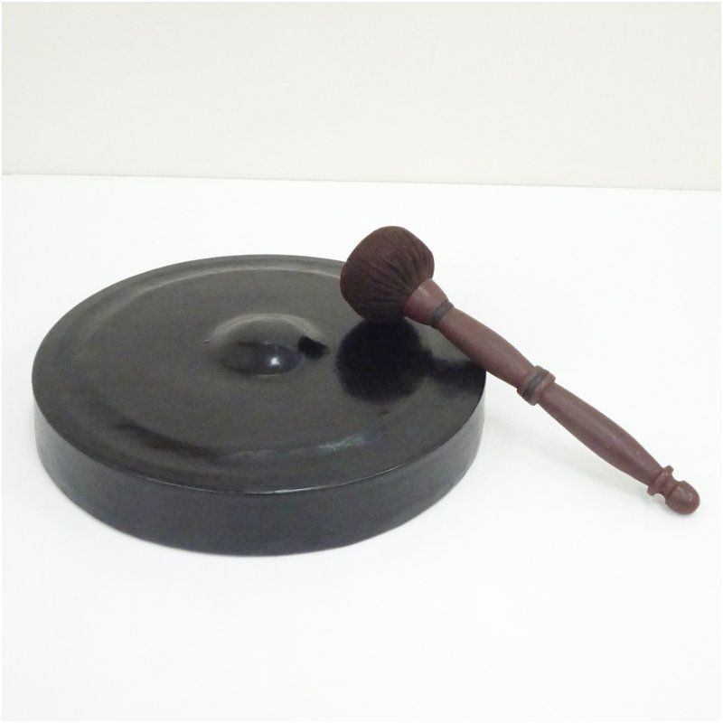 銅鑼（撥付） 楽器 おしゃれ どら 鐘 ゴング 鳴り物 茶道 茶道具