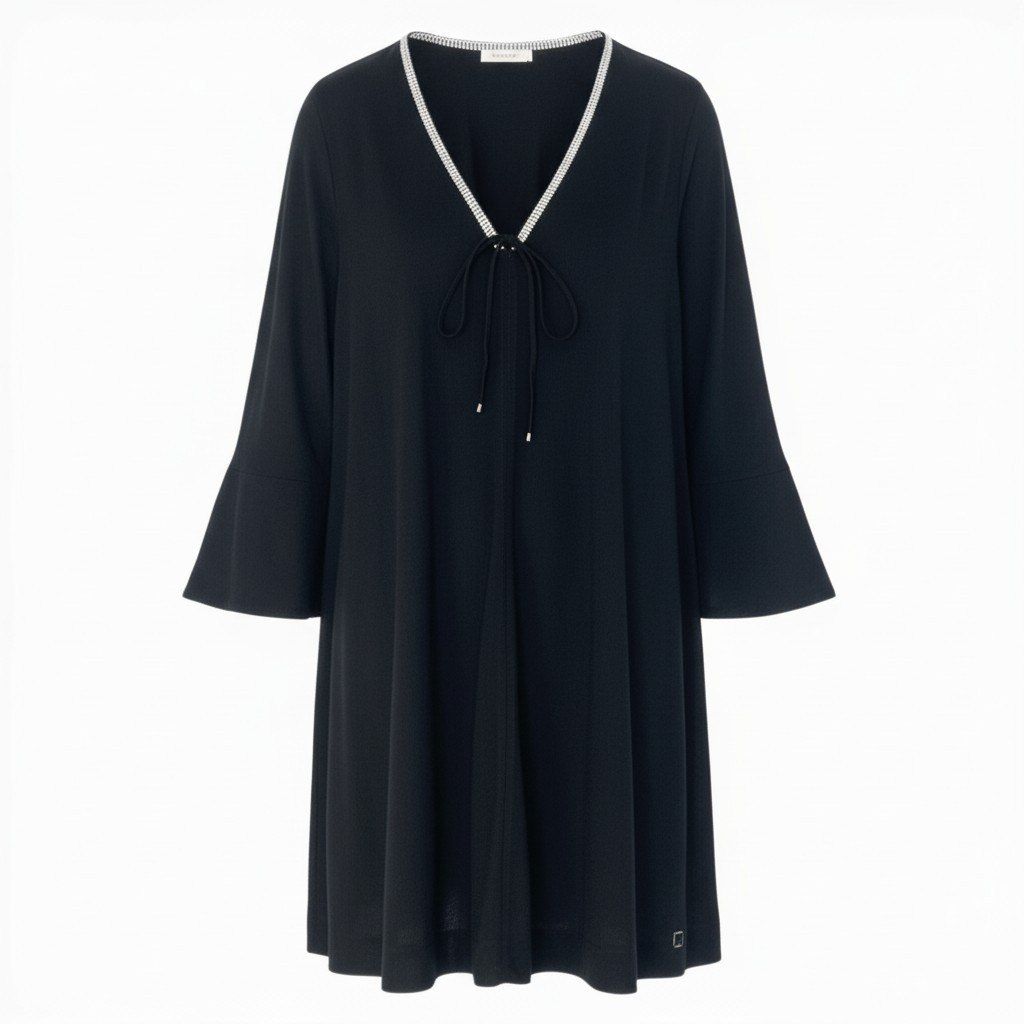 60c6《美品》 LEONARD レオナール カンカン素材 ラインストーン装飾