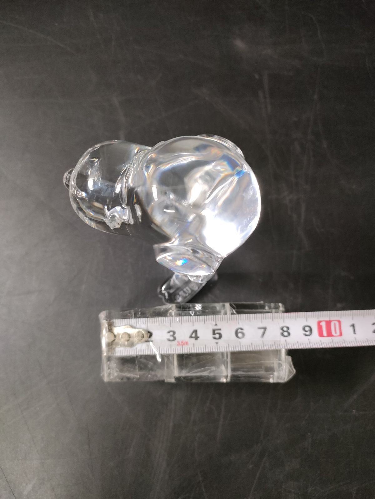 F11-06/バカラ/Baccarat/SNOOPYフギュリン/スヌーピーガラス置物/骨董