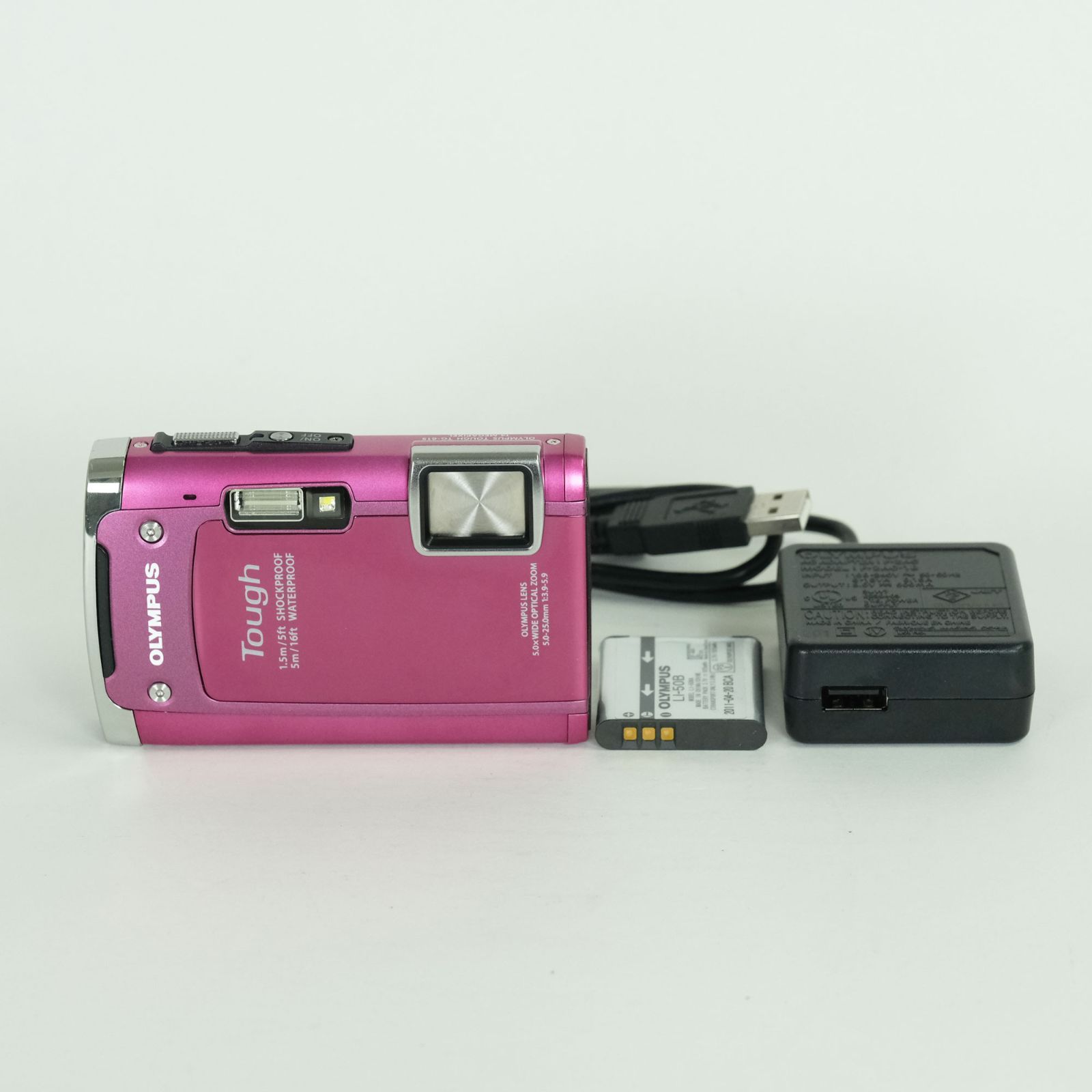 良品] OLYMPUS Tough TG-615 ピンク | コンパクトデジタルカメラ 