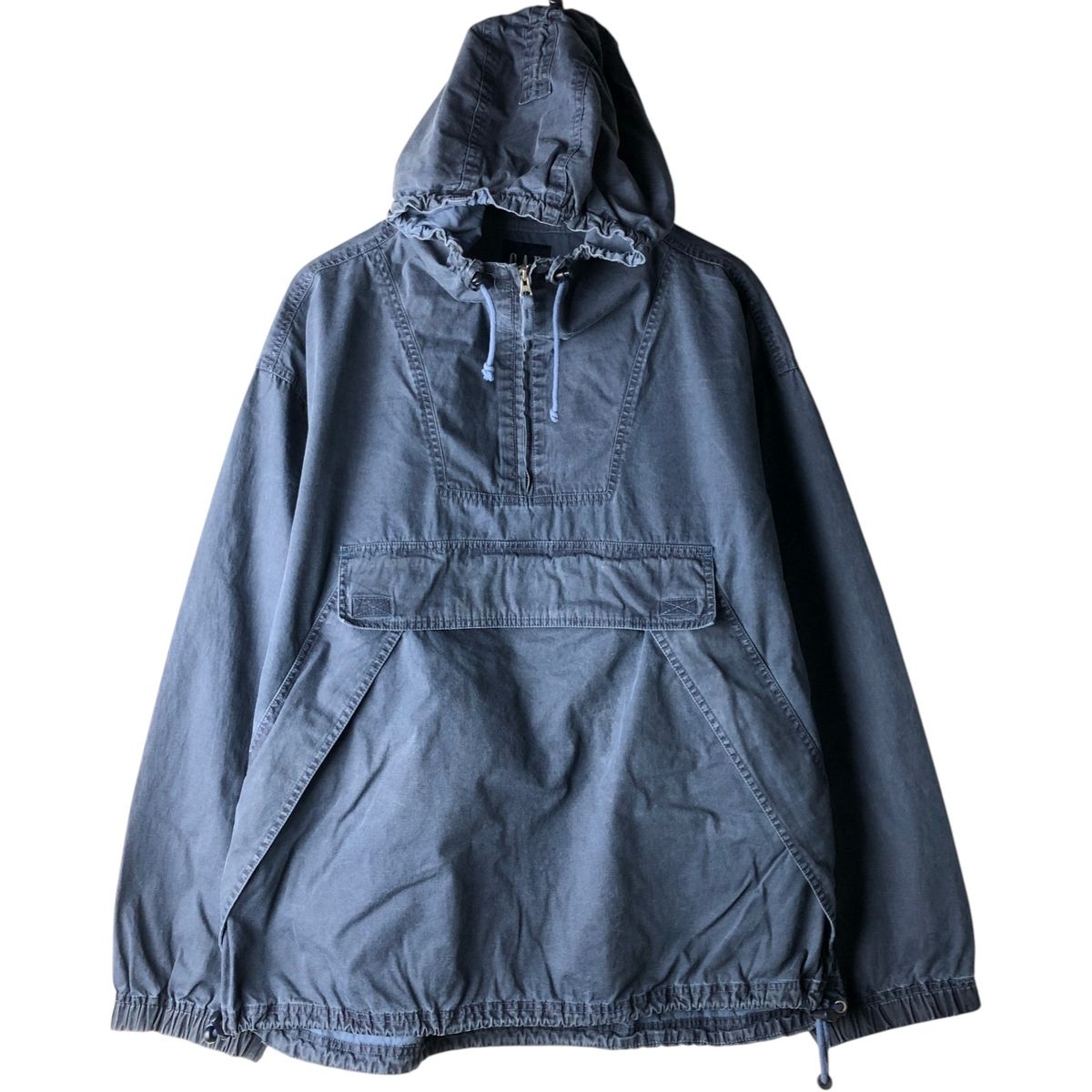 90s OLD GAP 鬼フェード コットンアノラック バイカラー デカタグ