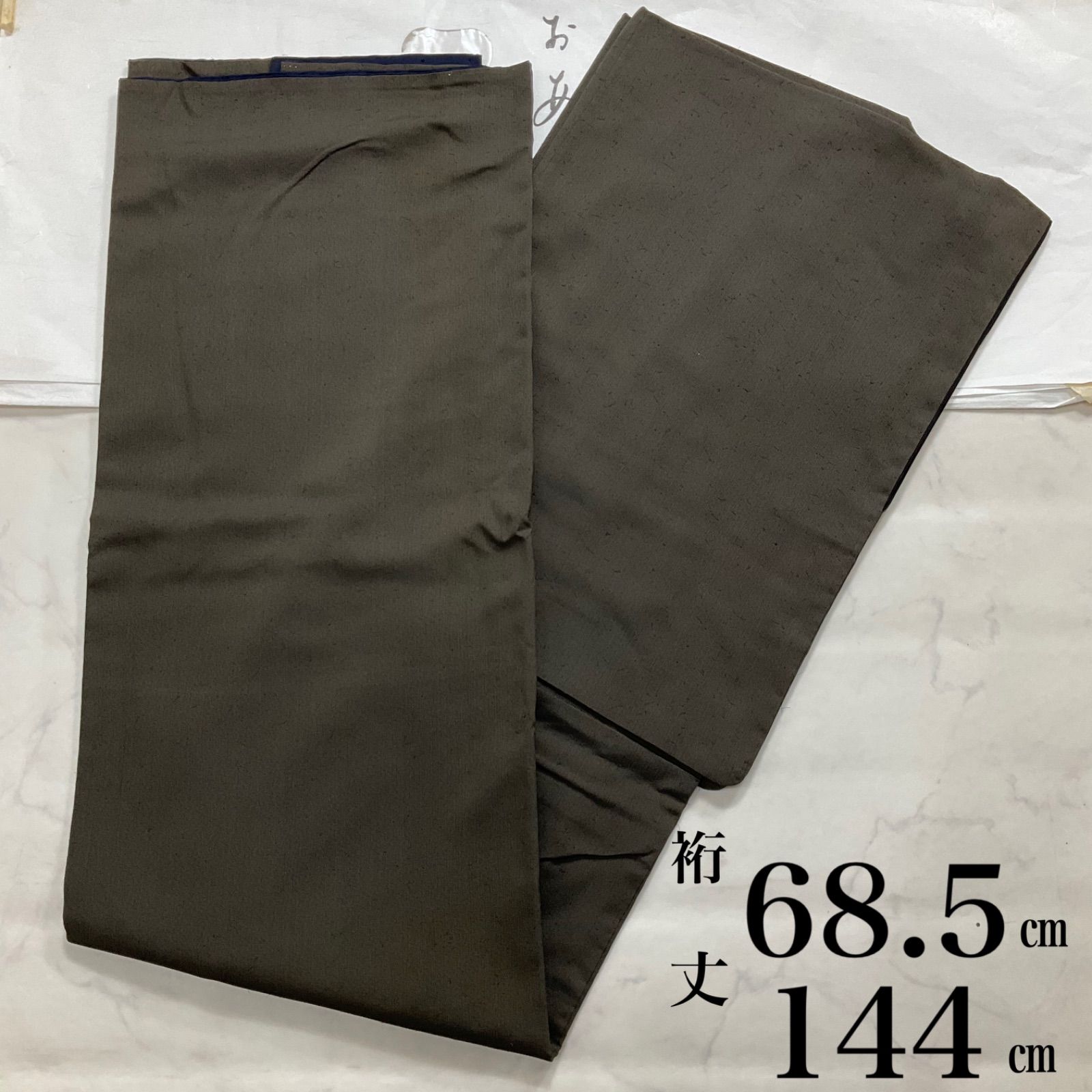 kimomo+one*男前屋*美品*西陣お召織*男着物*袷*正絹*裄68.5丈144*
