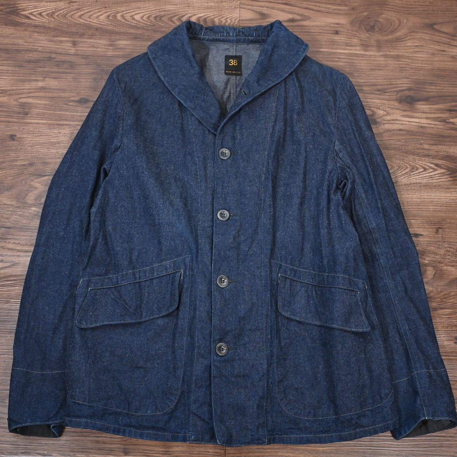 SCYE BASICS サイベーシックス カバーオール USNAVY ショールカラー