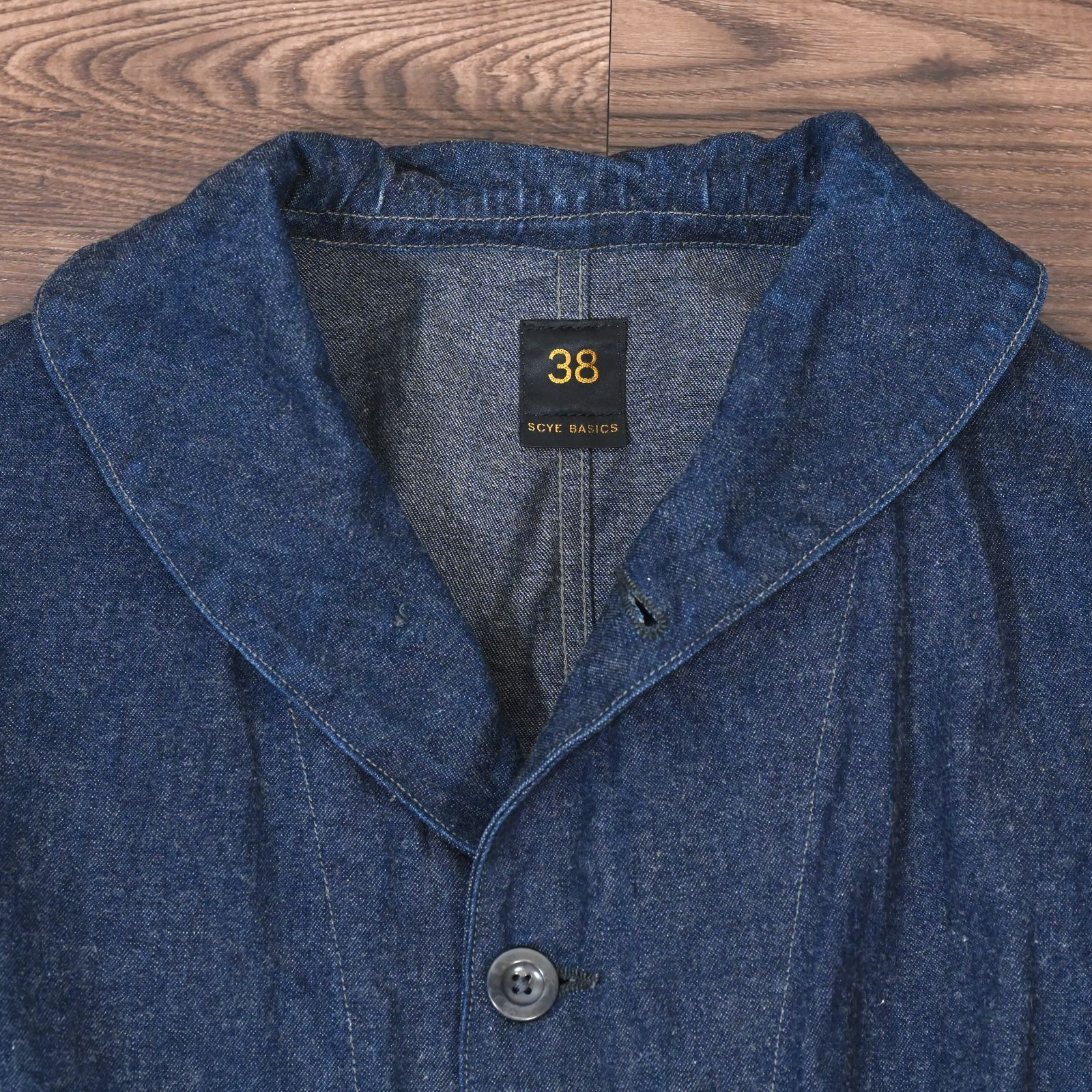 SCYE BASICS サイベーシックス カバーオール USNAVY ショールカラー