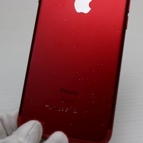 美品iPhone7 良品中古 SIMフリー iPhone7 128GB レッド スマホ 本体 白 