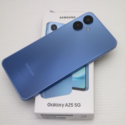 新品未使用 SIMフリー Galaxy A25 5G ブルー スマホ SAMSUNG 即日発送