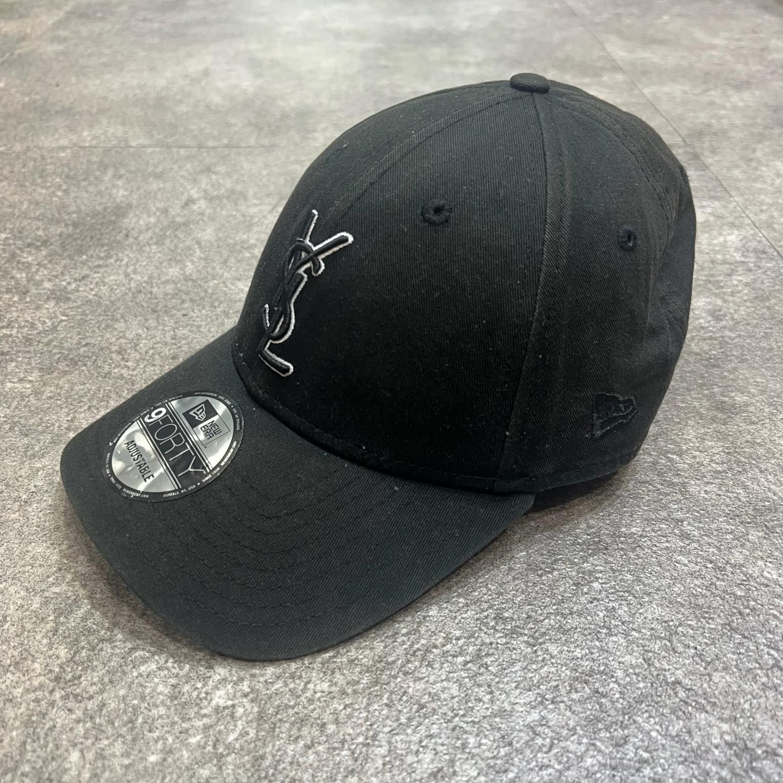 SAINT LAURENT ニューエラ コラボ 刺繡キャップ キャップ サンローラン 