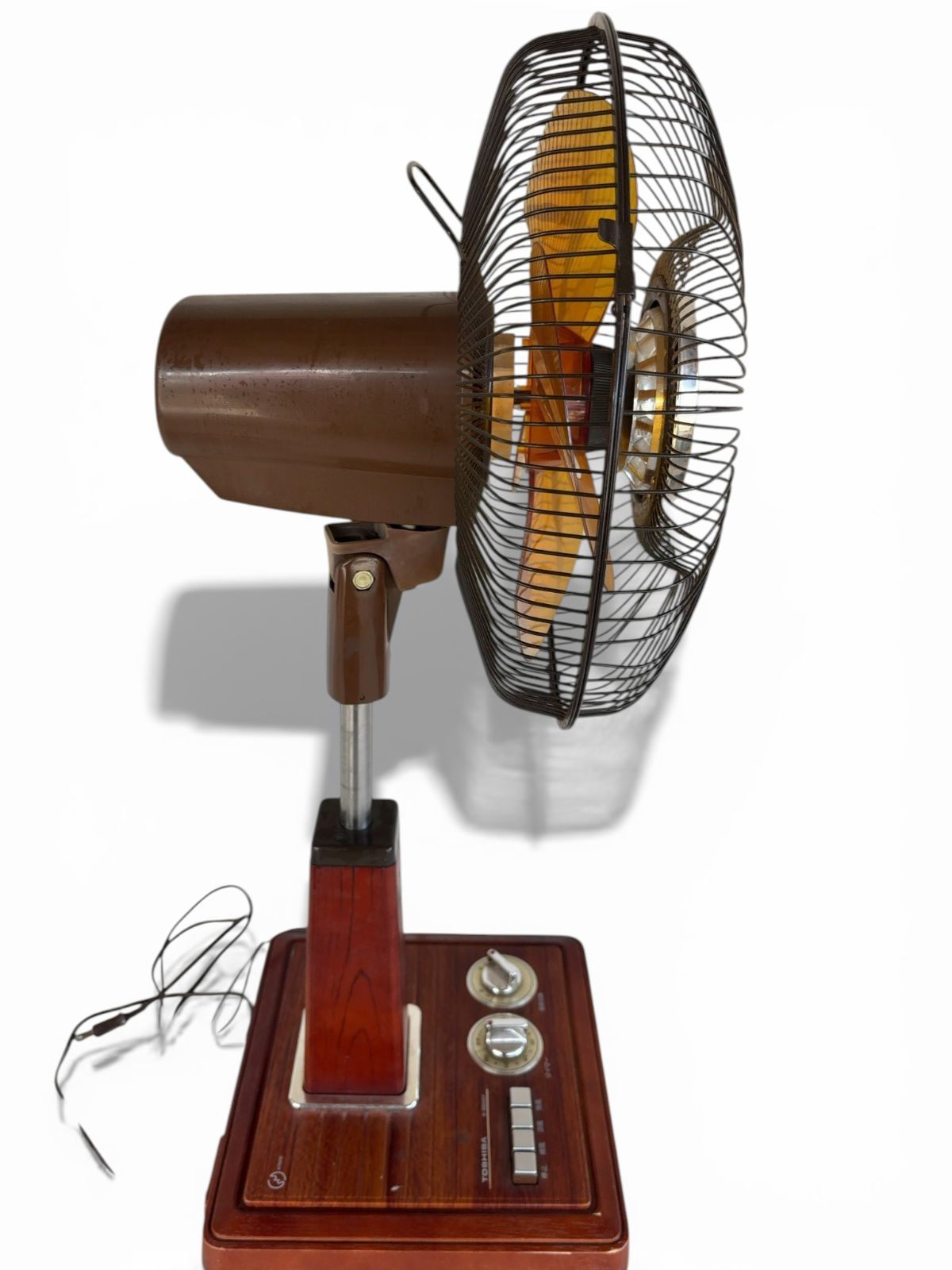 TOSHIBA H-30D45Y レトロ 木目 扇風機 昭和 made in japan b003 - メルカリ