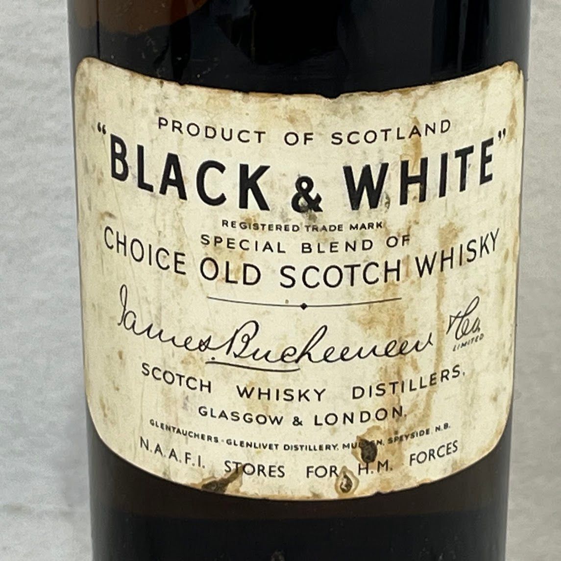 ブラック＆ホワイト 760ml 43度 中古 ウイスキー - メルカリ