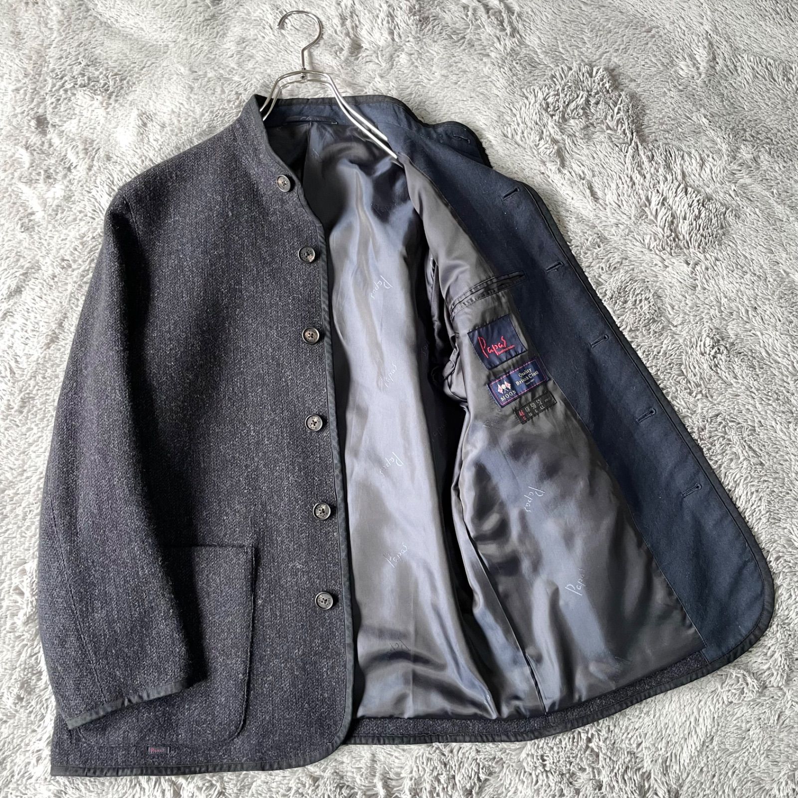 現行タグ】美品✨Papas パパス MOON社製生地 チロリアンジャケット