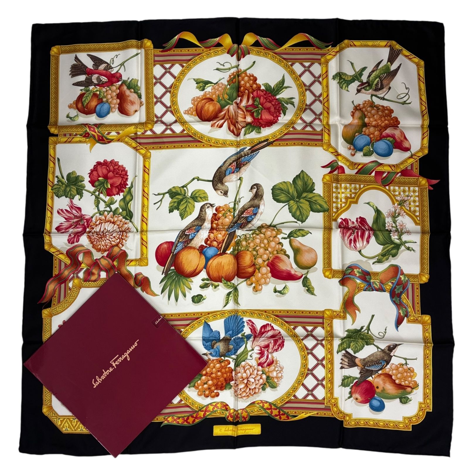 新品同様 Salvatore Ferragamo サルヴァトーレ フェラガモ スカーフ