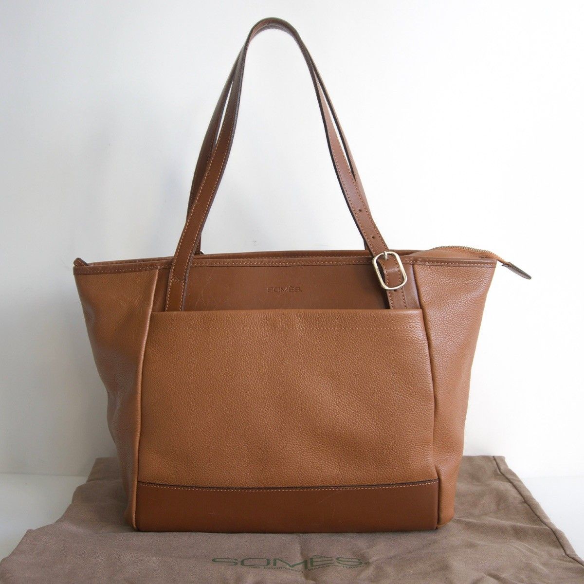 レディース 【定番】SOMES SADDLE 【トートバッグ】ブラウン レザー 