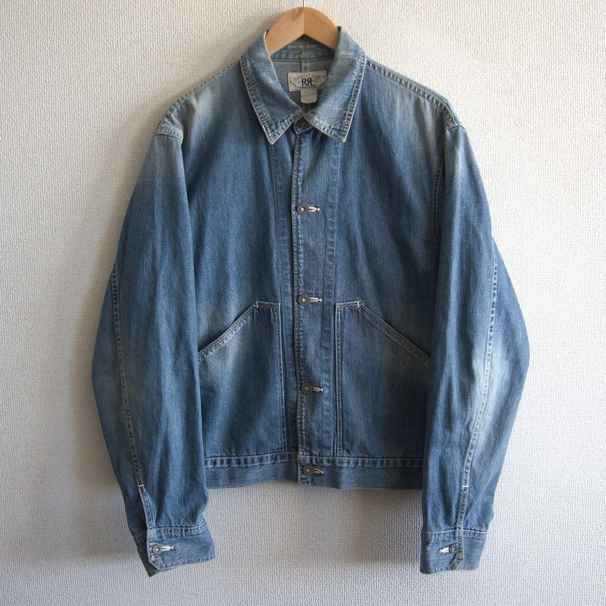希少】RRL【DENIM WORK JACKET】白タグ デニムジャケット ダブルアール