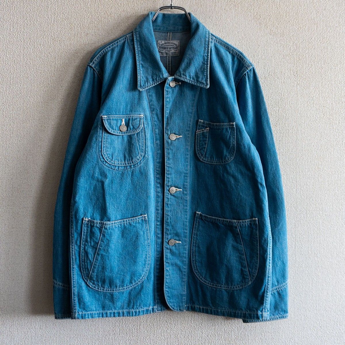 Studio D'Artisan サイズM デニムカバーオール 初期タグ90s STUDIO_D
