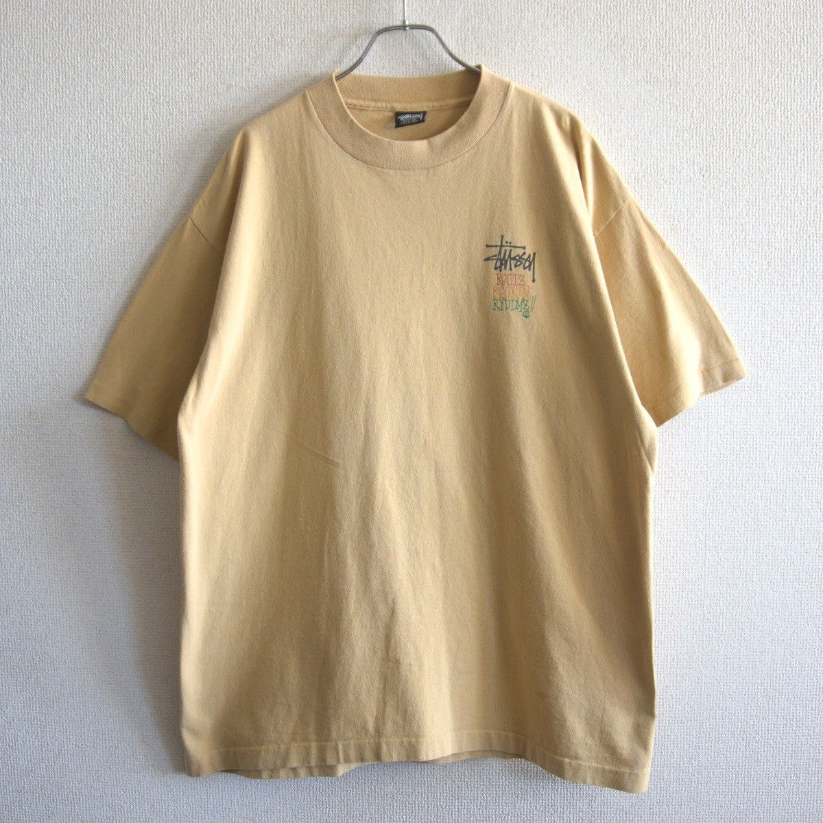 80s/USA製】OLD STUSSY【ラスタマン プリント Tシャツ】XL 