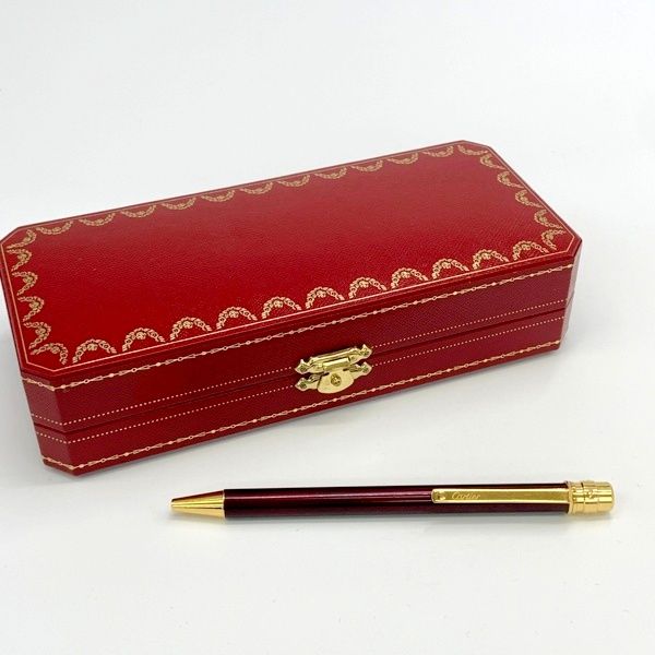 Cartier カルティエ ボールペン サントス ドゥ カルティエ ロゴ刻印