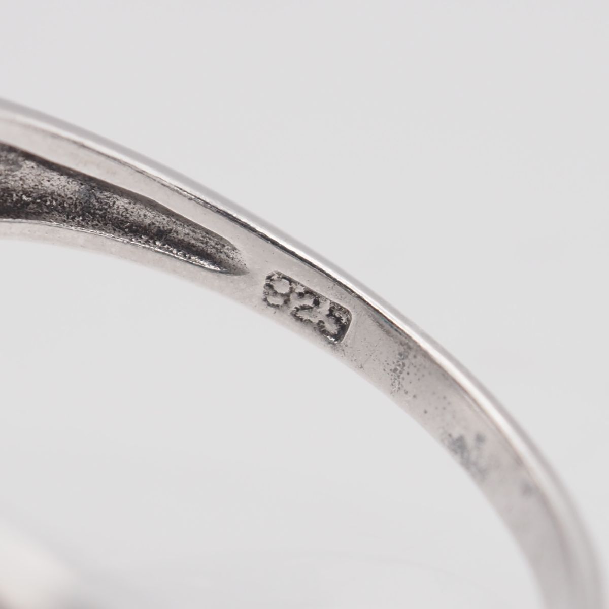 R742 ブルートパーズ ダイヤモンド 925刻印 リング デザイン シルバー 