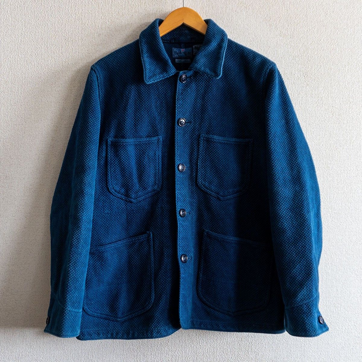 美品】 BLUE BLUE JAPAN 【刺し子 カバーオール ジャケット】2(M