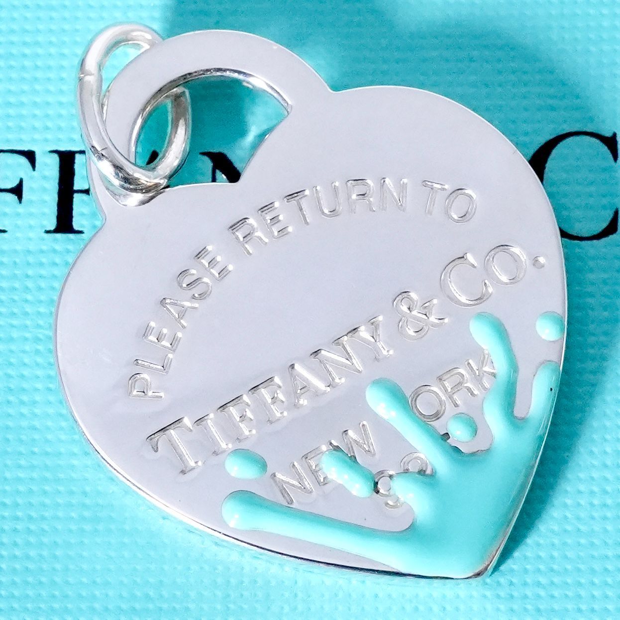 希少サイズ ティファニー リターントゥハート ブルー スプラッシュ25